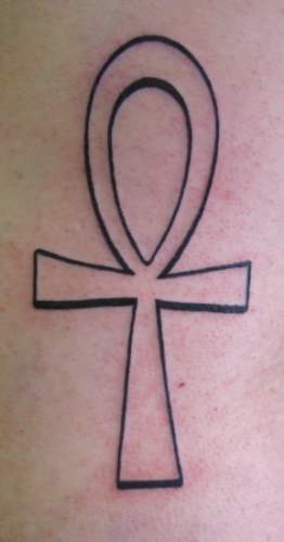 Looking for unique  Tattoos? Ank symbol outline tattoo